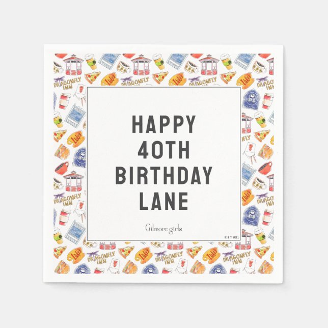 Gilmore Girl's Birthday Napkins (Front)