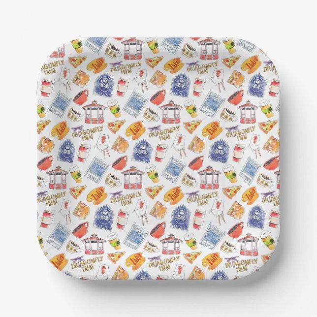 Gilmore Girl's Bridal Shower Paper Plates (Front)
