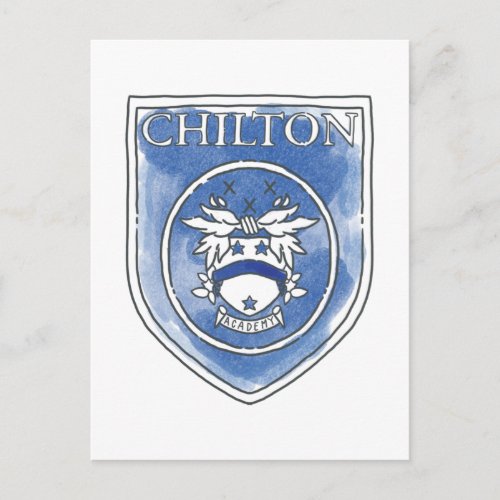 Gilmore Girls  Chilton Academy Watercolor Badge Postcard