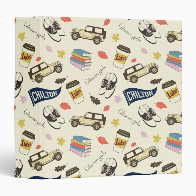 Gilmore Girls Chilton Fall Pattern 3 Ring Binder (Front/Spine)