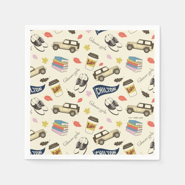 Gilmore Girls Chilton Fall Pattern Napkins (Front)