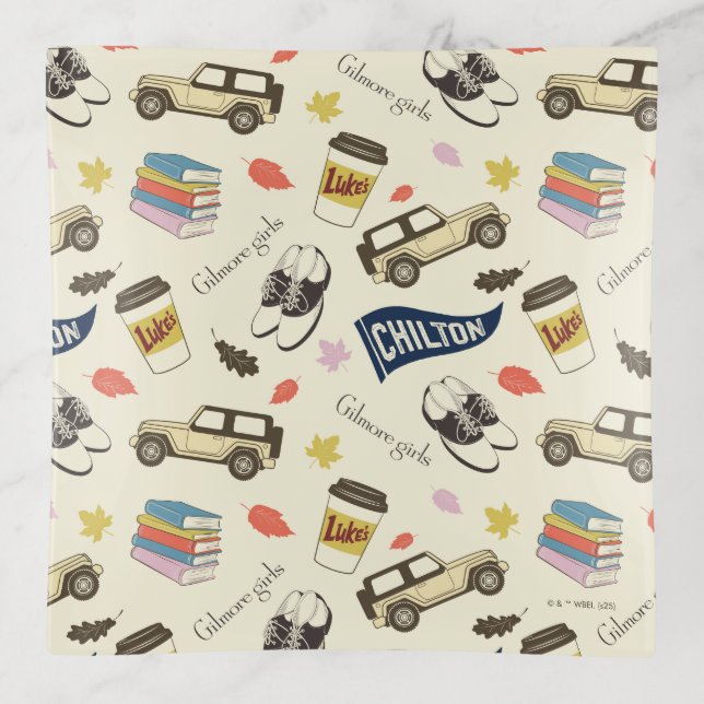 Gilmore Girls Chilton Fall Pattern Trinket Tray (Front)