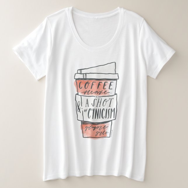Gilmore Girls | Coffee Please Plus Size T-Shirt (Design Front)