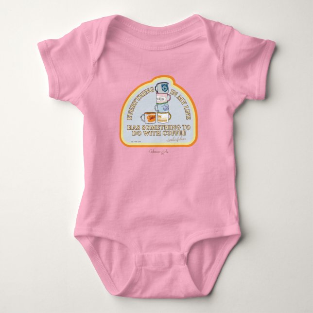 Gilmore Girls | Coffee Quote Graphic Baby Bodysuit (Front)