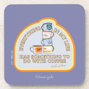 Gilmore Girls   Coffee Quote Graphic Beverage Coaster
