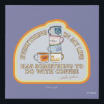 Gilmore Girls | Coffee Quote Graphic Faux Canvas Print<br><div class="desc">Celebrate your love for coffee and Gilmore Girls with this colorful design featuring Lorelai's famous quote. Illustrated with a stack of iconic mugs from your favorite Stars Hollow haunts, this graphic is perfect for coffee mugs, journals, t-shirts, or wall art. It's the ideal way to show off your devotion to...</div>