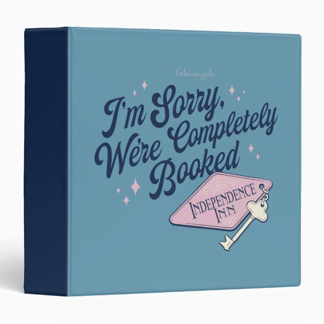 Gilmore Girls Completely Booked Design 3 Ring Binder (Front/Spine)