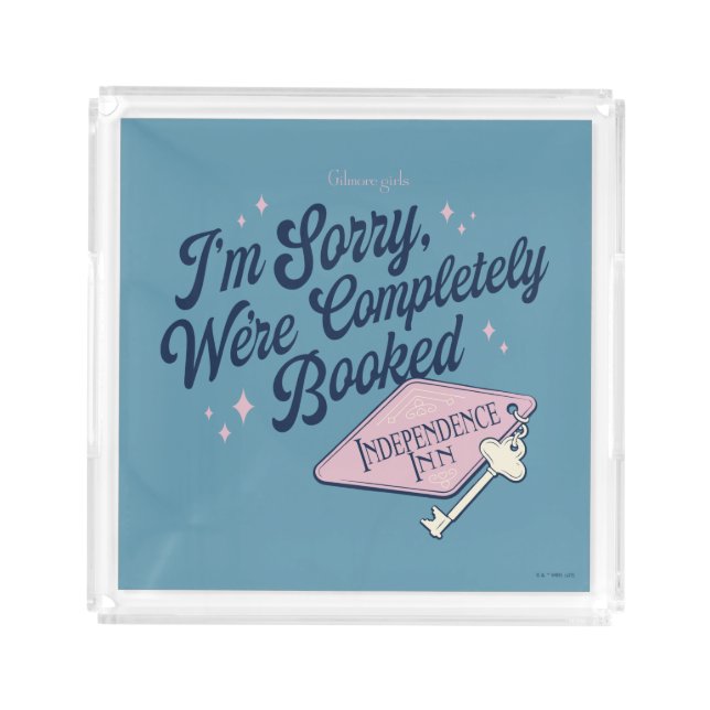 Gilmore Girls Completely Booked Design Acrylic Tray (Front)