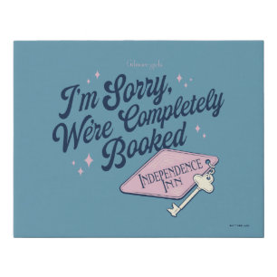 Gilmore Girls Completely Booked Design Faux Canvas Print