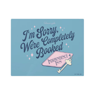 Gilmore Girls Completely Booked Design Metal Print