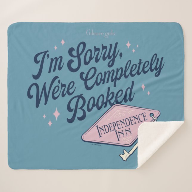 Gilmore Girls Completely Booked Design Sherpa Blanket (Front (Horizontal))