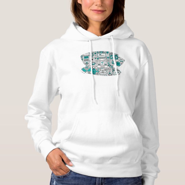 Gilmore Girls Doodle Art Hoodie (Front)