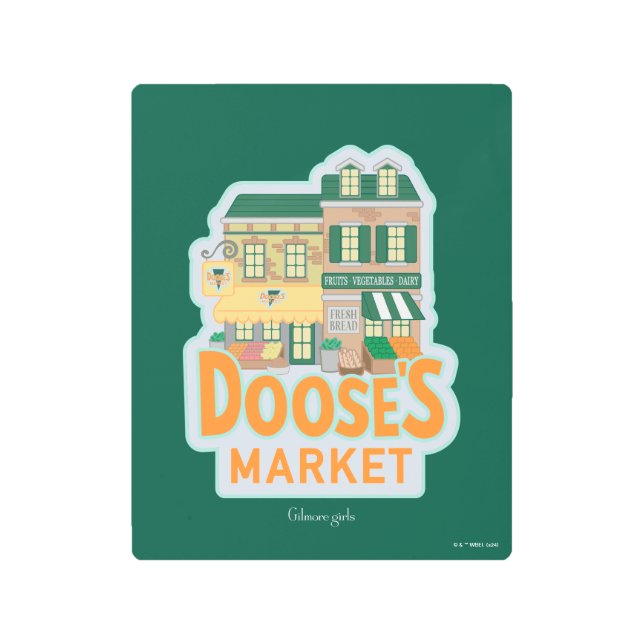 Gilmore Girls | Doose's Market Metal Print (Front)