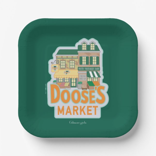 Gilmore Girls | Doose's Market Paper Plates (Front)