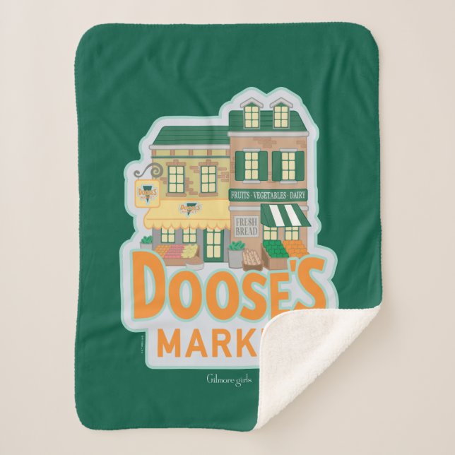 Gilmore Girls | Doose's Market Sherpa Blanket (Front)
