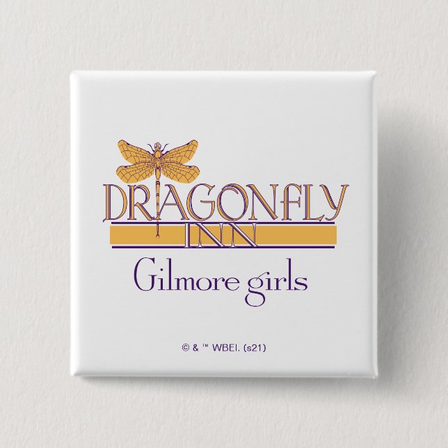 Gilmore Girls | Dragonfly Inn Logo Button (Front)