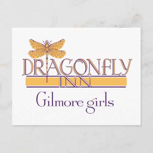 Gilmore Girls  Dragonfly Inn Logo Postcard