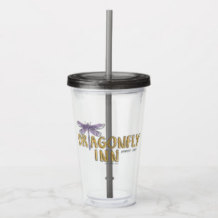 Gilmore Girls   Dragonfly Inn Watercolor Logo Acrylic Tumbler