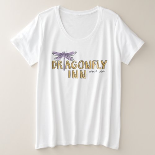 Gilmore Girls  Dragonfly Inn Watercolor Logo Plus Size T_Shirt