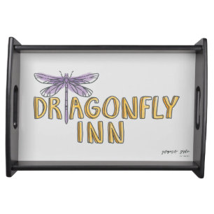 Gilmore Girls   Dragonfly Inn Watercolor Logo Serving Tray