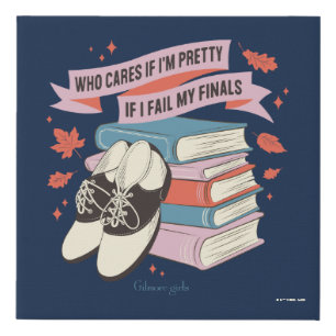 Gilmore Girls Finals Quote Design Faux Canvas Print