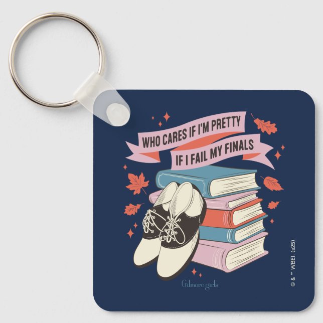 Gilmore Girls Finals Quote Design Keychain (Front)