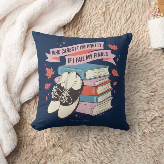 Gilmore Girls Finals Quote Design Throw Pillow (Blanket)