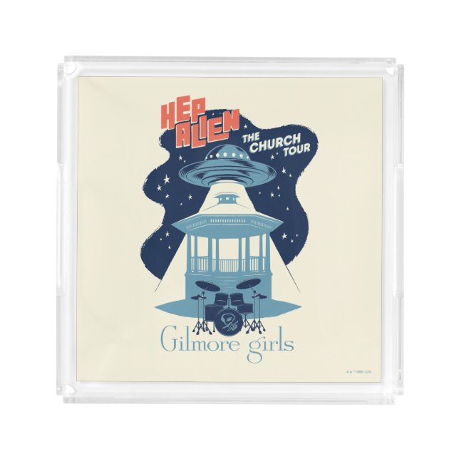 Gilmore Girls Hep Alien Church Tour Acrylic Tray (Front)