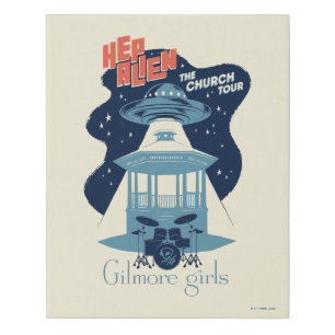 Gilmore Girls Hep Alien Church Tour Faux Canvas Print