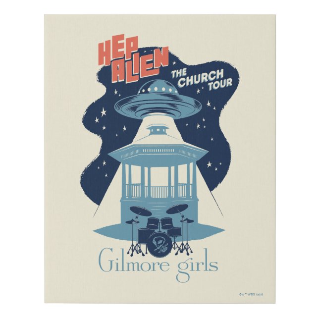 Gilmore Girls Hep Alien Church Tour Faux Canvas Print (Front)