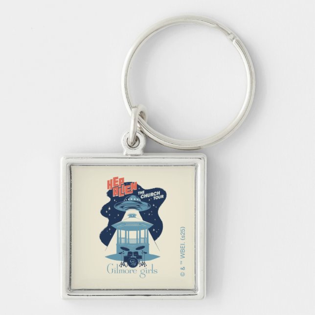 Gilmore Girls Hep Alien Church Tour Keychain (Front)