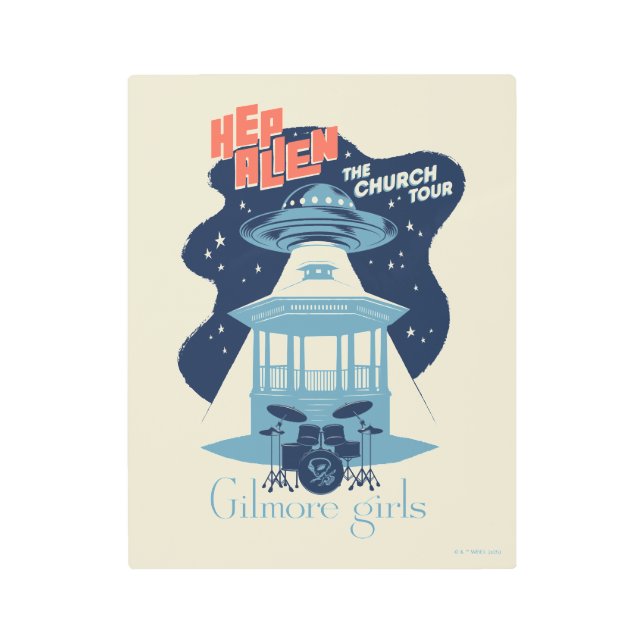 Gilmore Girls Hep Alien Church Tour Metal Print (Front)