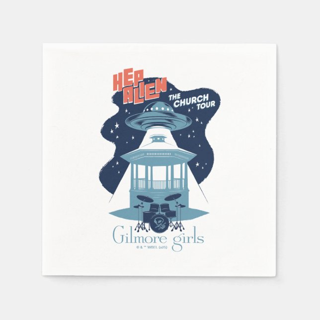 Gilmore Girls Hep Alien Church Tour Napkins (Front)