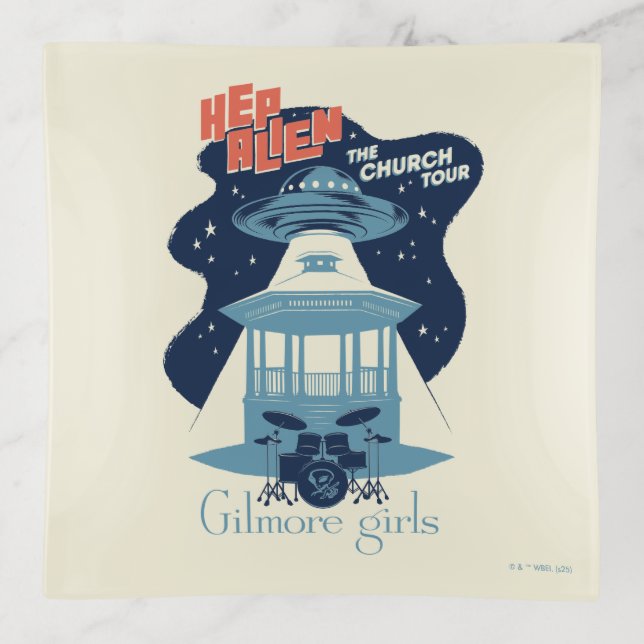 Gilmore Girls Hep Alien Church Tour Trinket Tray (Front)