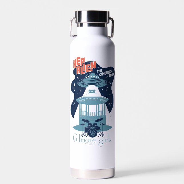 Gilmore Girls Hep Alien Church Tour Water Bottle (Front)