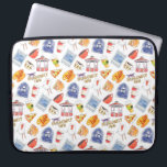 Gilmore Girls Icon Pattern Laptop Sleeve<br><div class="desc">Protect your laptop in style with this "Gilmore Girls" icon pattern laptop sleeve, featuring iconic symbols and elements from the beloved TV series. This sleeve is perfect for fans of the show, showcasing everything from coffee cups to town symbols, making it a whimsical and practical accessory. Whether you're working, studying,...</div>
