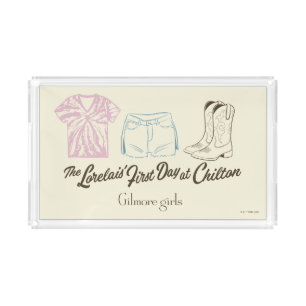 Gilmore Girls Lorelai Chilton Outfit Design Acrylic Tray