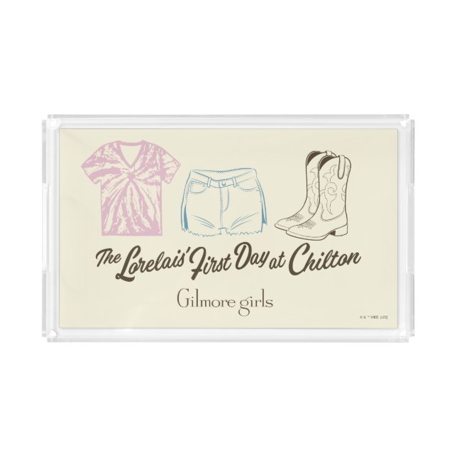 Gilmore Girls Lorelai Chilton Outfit Design Acrylic Tray (Front)