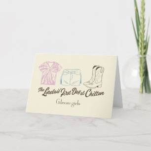 Gilmore Girls Lorelai Chilton Outfit Design Card