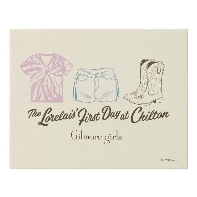 Gilmore Girls Lorelai Chilton Outfit Design Faux Canvas Print (Front)