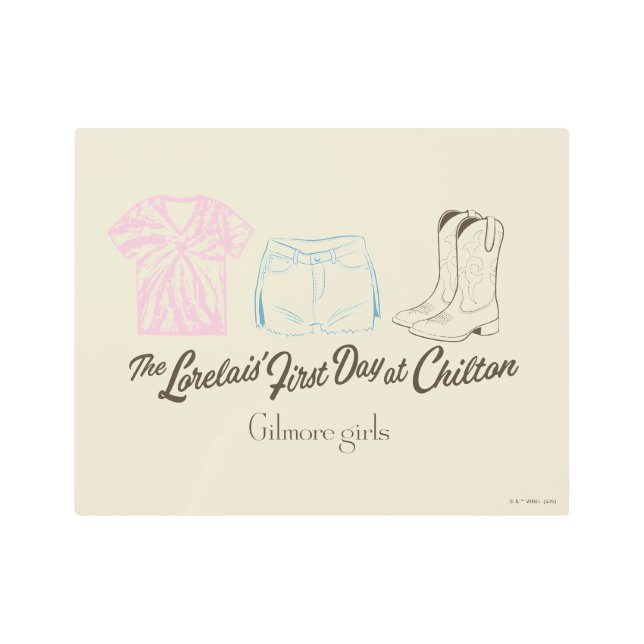Gilmore Girls Lorelai Chilton Outfit Design Metal Print (Front)