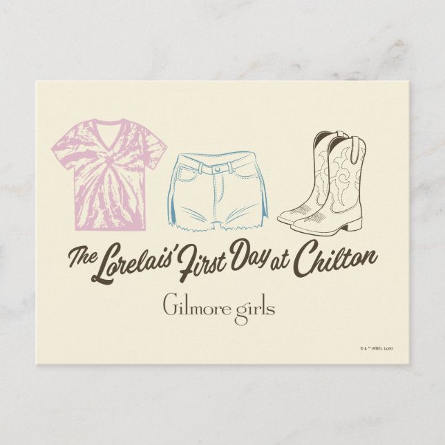 Gilmore Girls Lorelai Chilton Outfit Design Postcard (Front)