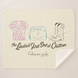 Gilmore Girls Lorelai Chilton Outfit Design Sherpa Blanket