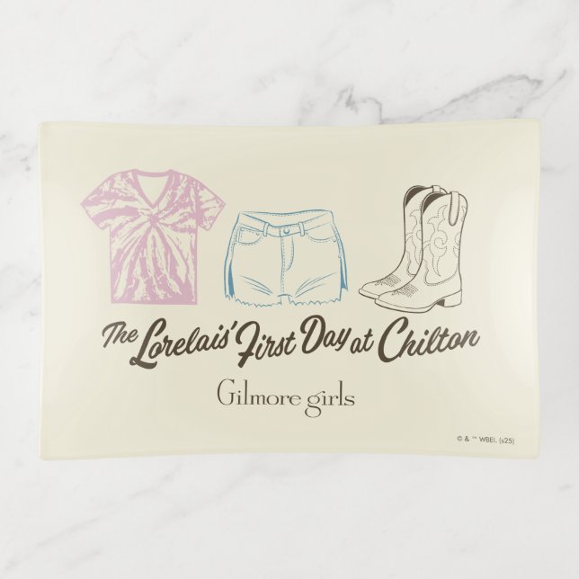 Gilmore Girls Lorelai Chilton Outfit Design Trinket Tray (Front)