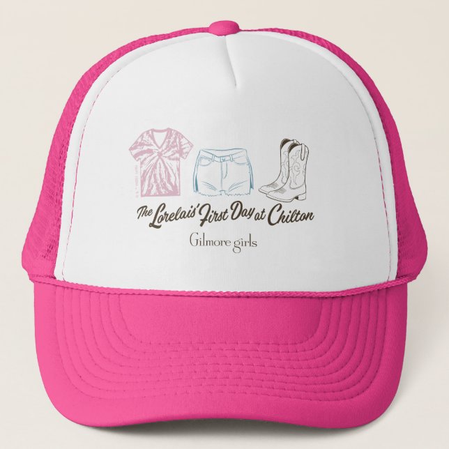 Gilmore Girls Lorelai Chilton Outfit Design Trucker Hat (Front)