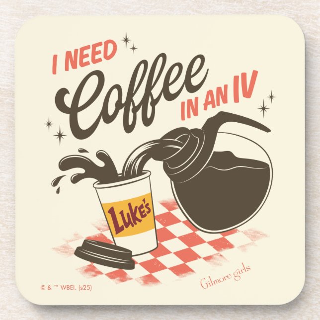 Gilmore Girls Luke’s Coffee IV Quote Beverage Coaster (Front)
