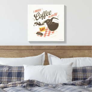 Gilmore Girls Luke’s Coffee IV Quote Canvas Print