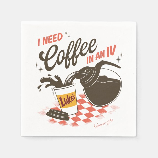 Gilmore Girls Luke’s Coffee IV Quote Napkins (Front)