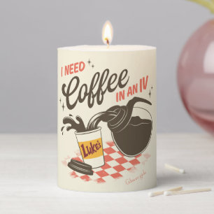 Gilmore Girls Luke’s Coffee IV Quote Pillar Candle
