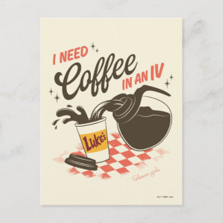 Gilmore Girls Luke’s Coffee IV Quote Postcard
